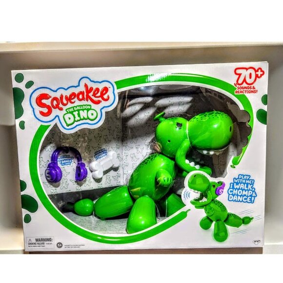 NEW Squeakee The Balloon Dino Interactive Dinosaur Pet Toy Stomps & Roars NIB Ov - Picture 5 of 17